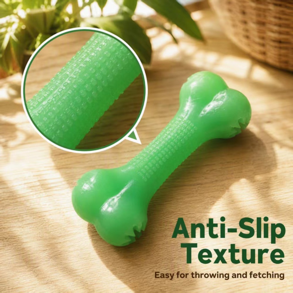 Glow in Dark TPR Dog Bone Toy, - Teeth Cleaning Dog Chew Bone 评论和价格