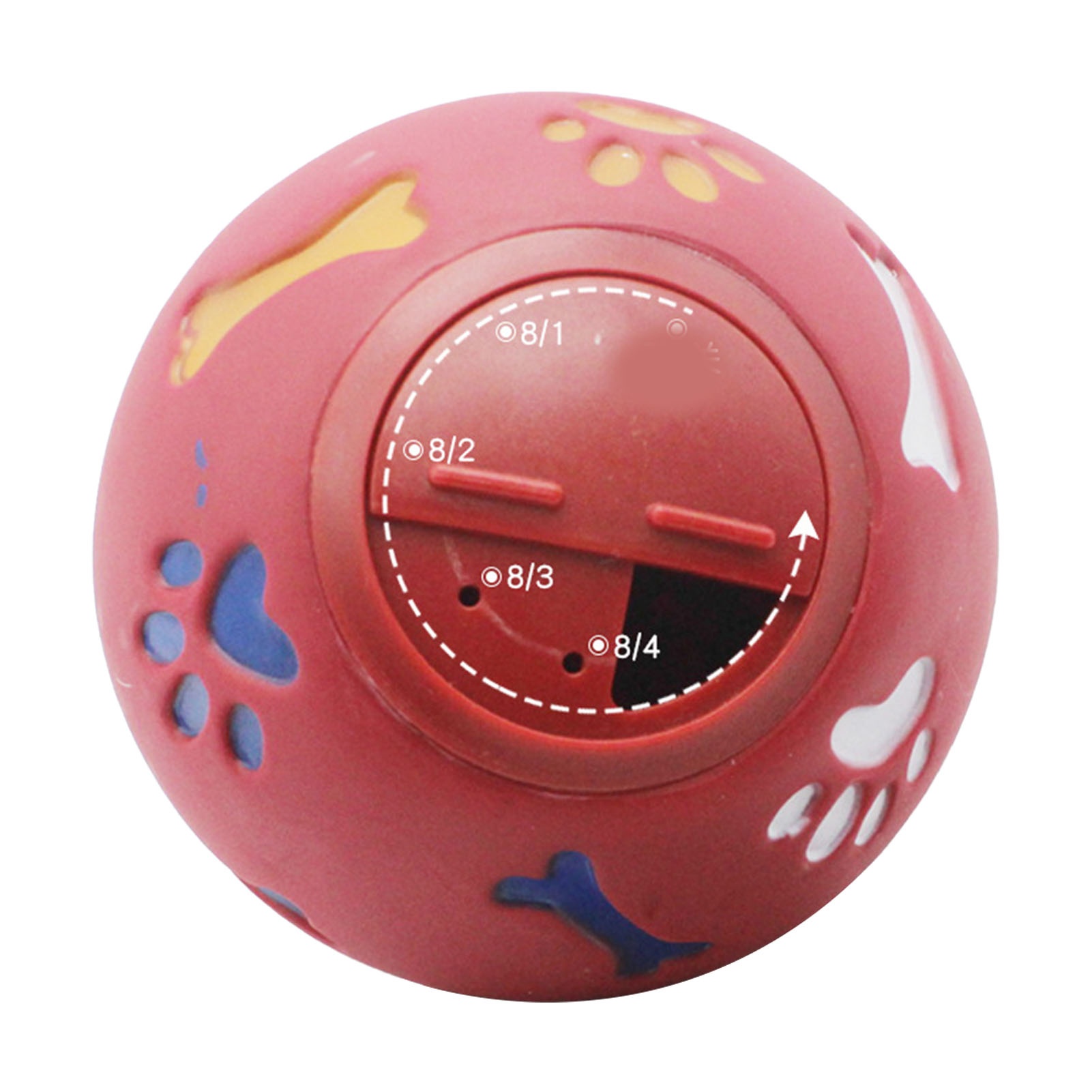 Dog Treat Dispenser Ball Slow  - Rubber Treat Dispensing Dog Toy 评论和价格
