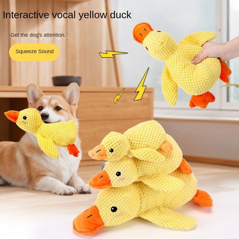 Plush Duck Dog Toy Bite Resist - Indestructible Dog Chew Toy 评论和价格
