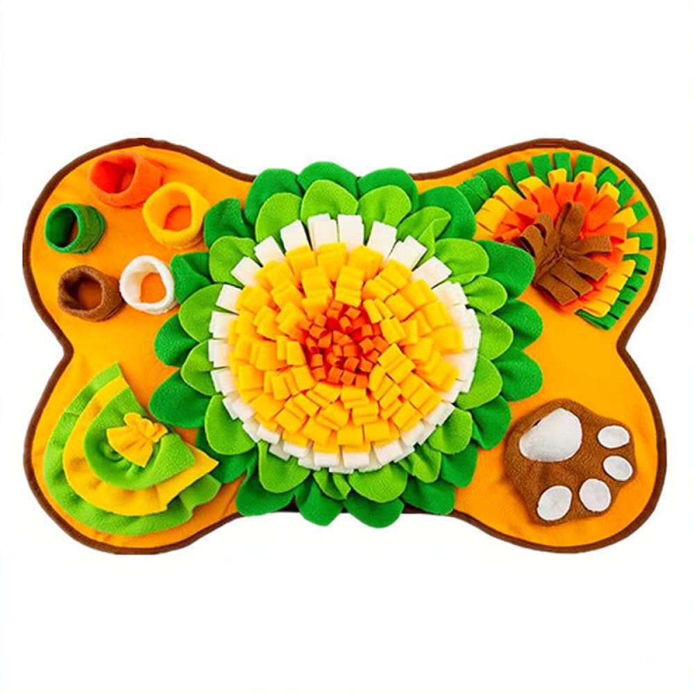 Bone Shape Dog Snuffle Mat Pet - Dog Puzzle Feeder Toy 评论和价格