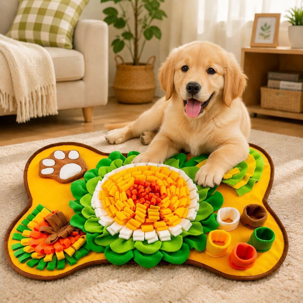 Bone Shaped Dog Snuffle Mat Pe - Dog Puzzle Feeder Toy 评论和价格
