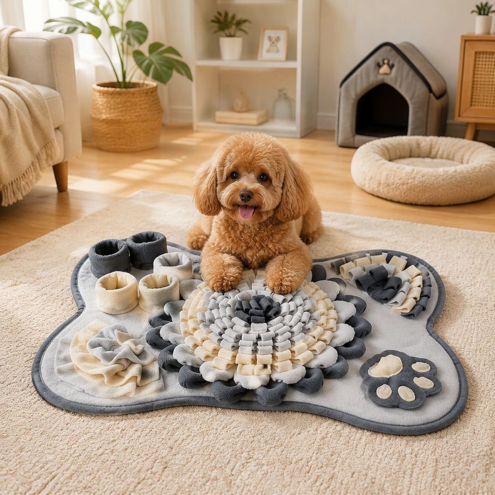 Bone Shaped Dog Snuffle Mat Pe - Dog Puzzle Feeder Toy 评论和价格
